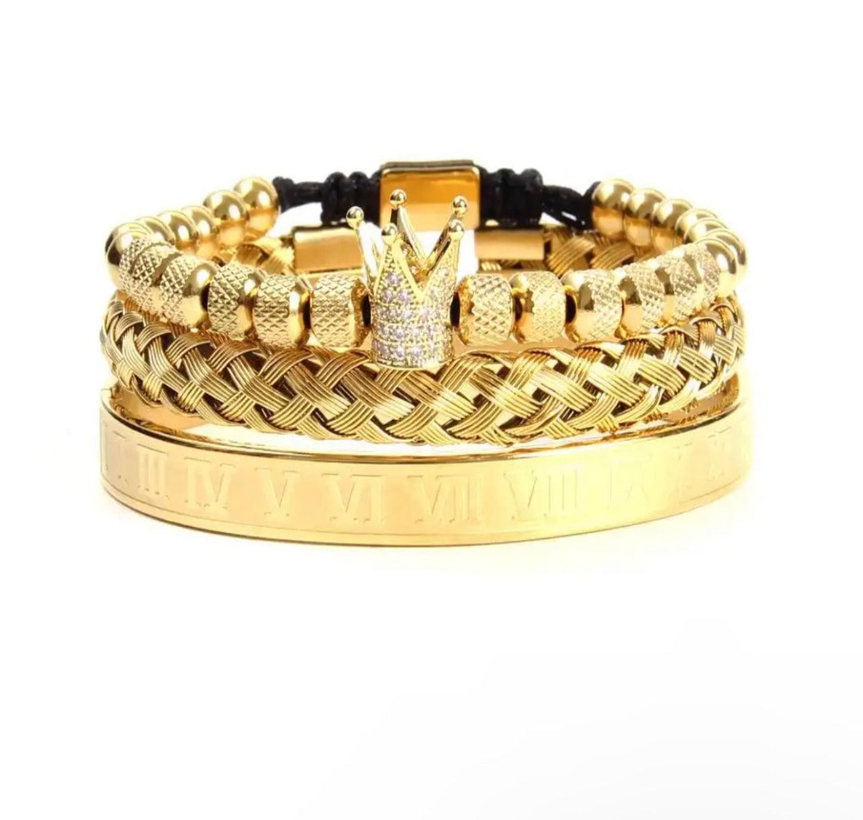 'Noble Knight' Bracelet Set-3 pcs