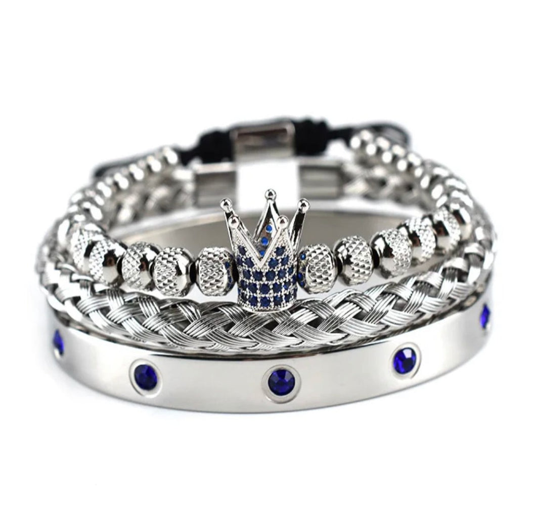 'Royal Guardian' Bracelet Set-3 pcs