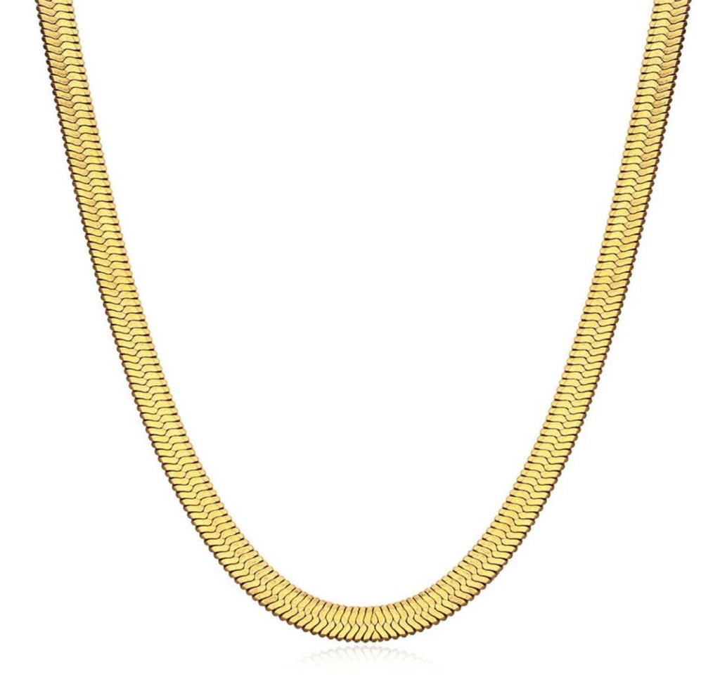 'Armani' Necklace (Herring Bone Link)