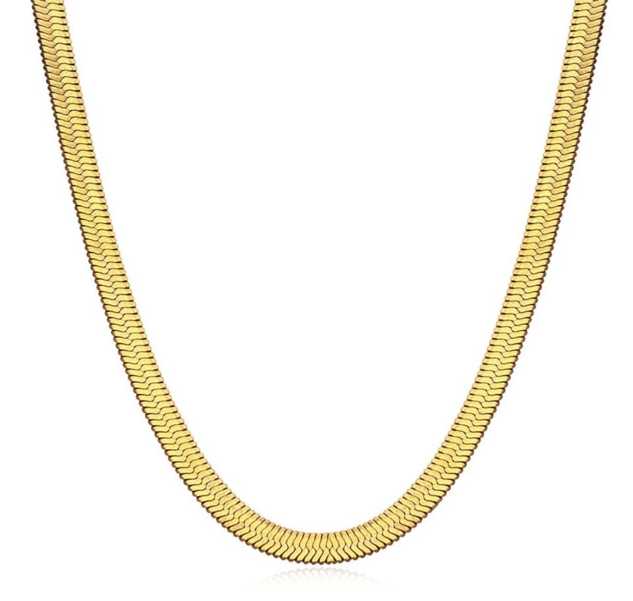 'Armani' Necklace (Herring Bone Link)