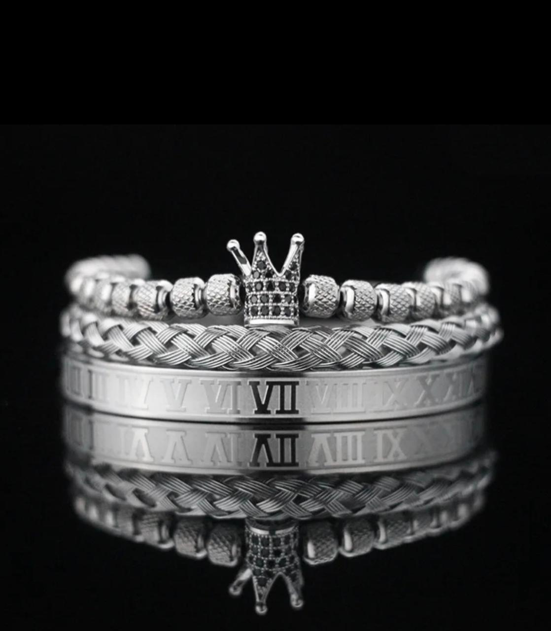 'Noble Knight' Bracelet Set-3 pcs