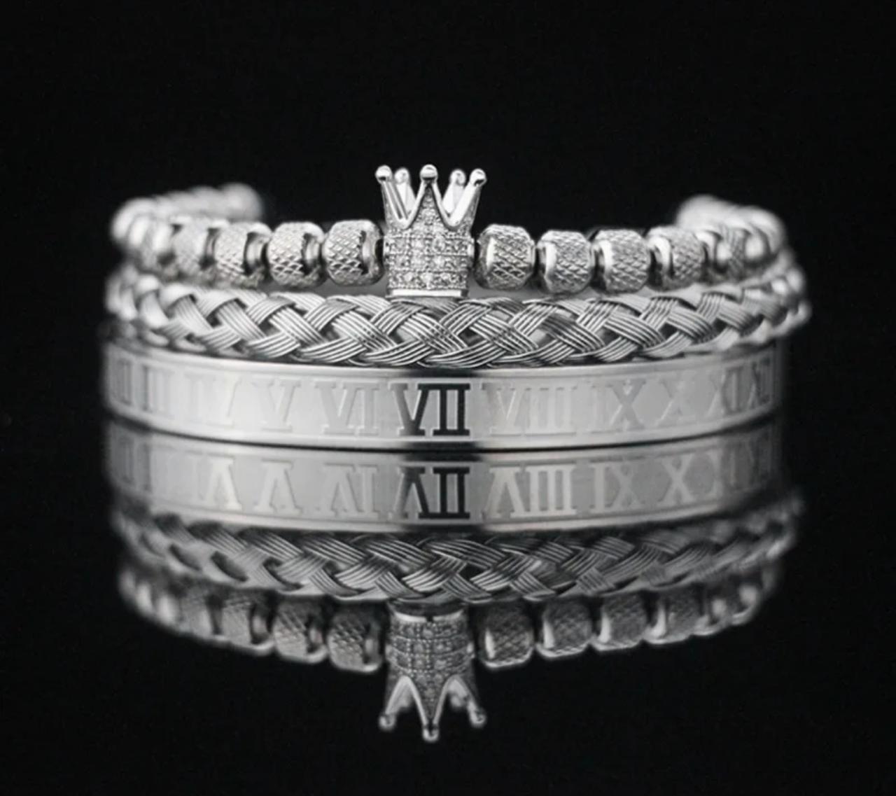 'Noble Knight' Bracelet Set-3 pcs