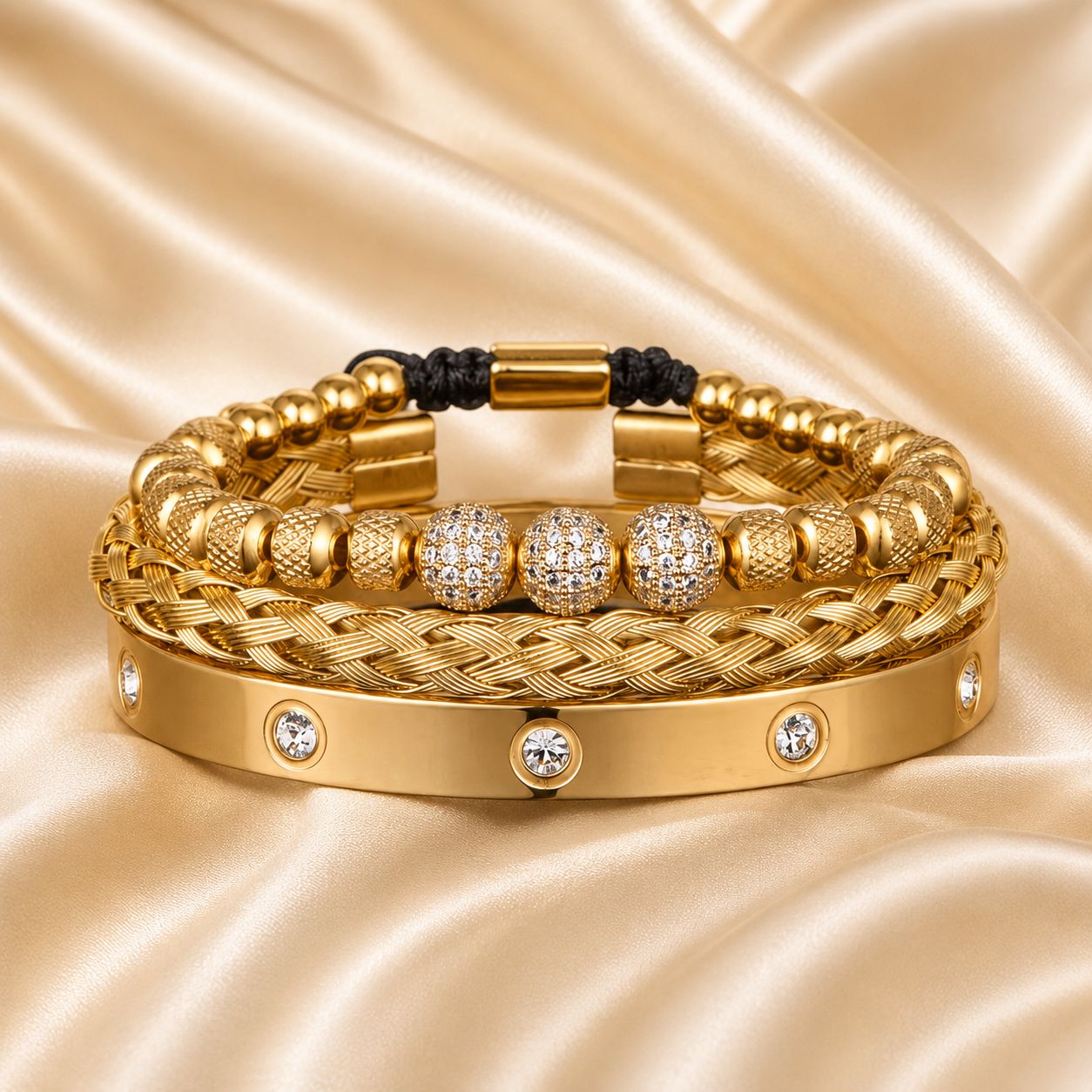 'Vanguard' Bracelet Set-3 pcs