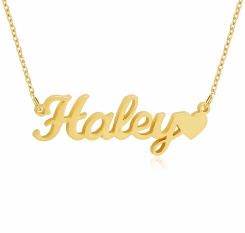 Name Heart Necklace