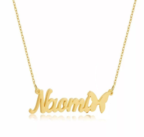 Butterfly Name Necklace