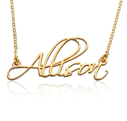 Script Name Necklace