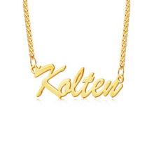 Load image into Gallery viewer, Cuban Link Name Necklace
