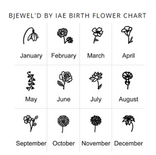 Load image into Gallery viewer, Birth Flower Name Necklace
