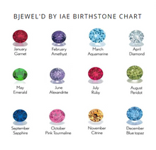 Load image into Gallery viewer, Family Tree Name + Birthstone Necklace- up to 4 Names + Birthstones
